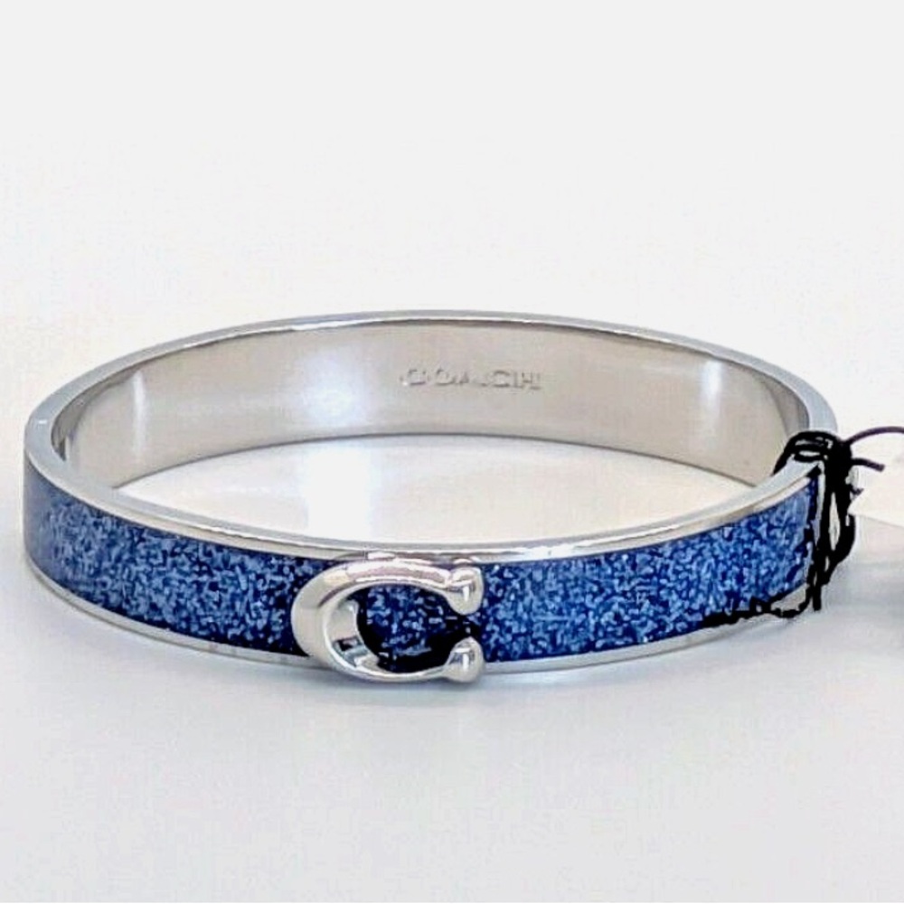 Brand New with Tags COACH Signature ‘C’ Logo Hinged Bangle Bracelet